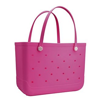 Rubber Beach Bag Waterproof Tote Women Outdoor Washable Handbag