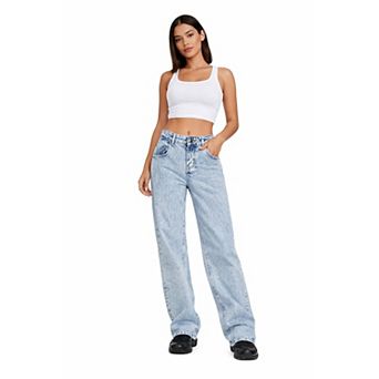 Women Casual Baggy Denim Jeans