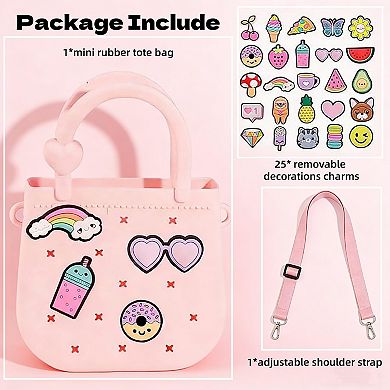 Silicone Tote Bag Beach Decorations Girl Woman