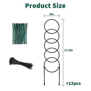 ANIXOL 12 Pack Plant Trellis for Climbing Plants Indoor