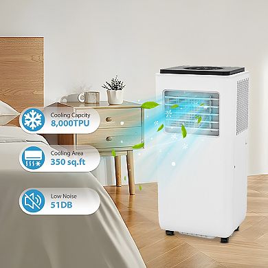 Portable Air Conditioner 3 In 1 AC Unit Cooling Dehumidifier Fan Remote Control