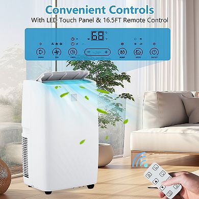 14000 BTU Portable Air Conditioner 3 In 1 AC Unit Cooling Fan Dehumidifier Remote