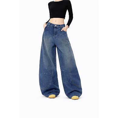 Unisex Relaxed Barrel Fit Jeans