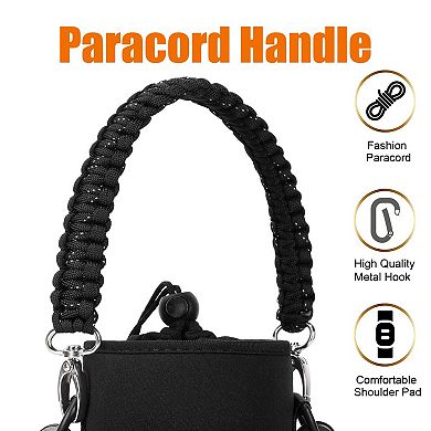 Neoprene Water Bottle Carrier Sling Pouch with Strap