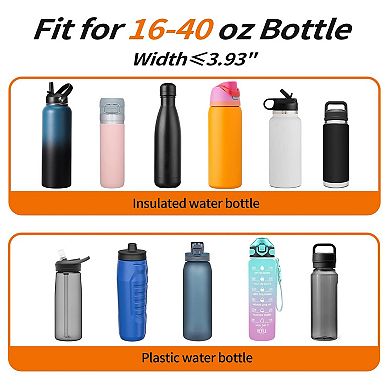 Neoprene Water Bottle Carrier Sling Pouch with Strap