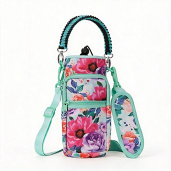 Neoprene Water Bottle Carrier Sling Pouch with Strap