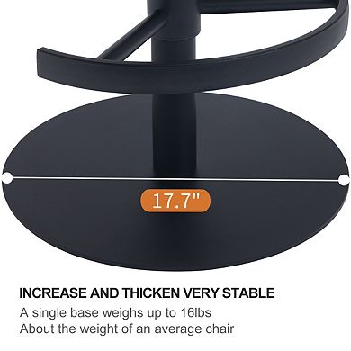 Pnronnc Leather Bar Stools Dining Chair Swivel Bar Chair Bar Height Couner Barstools Kitchen Stools