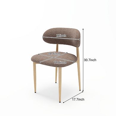 Pnronnc Upholstered Side Chairs Kitchen Chair Dining Chairs Set of 4, Farmhouse Accent Chairs Set