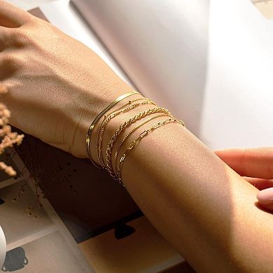 Dainty Chain Bracelet Pack