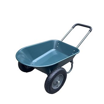 Home Utility,Wheelbarrow Garden Cart,Dual-Wheel Home Garden Yard Utility Wheelbarrow Cart