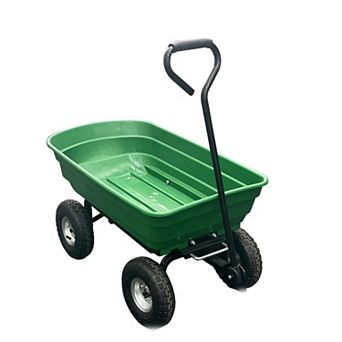 Home Utility,Wheelbarrow Garden Cart,Dual-Wheel Home Garden Yard Utility Wheelbarrow Cart