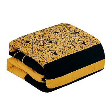 Yellow and Black Comforter Set