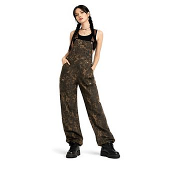 Women Street Style Leopard Overalls