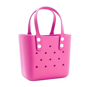 Rubber Tote Bag Beach Travel Handbag Work