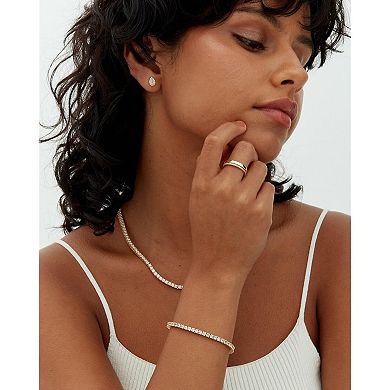 Womens Crystal Tennis Bracelet