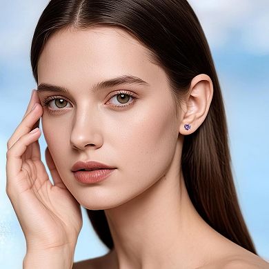 Screw Back Heart Earrings
