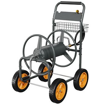 Garden Hose Reel Cart for Lawn, Patio, and Yard , 200FT/300FT Capacity