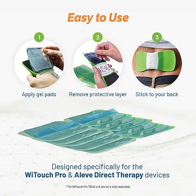 WiTouch Pro TENS Unit Replacement Gel Pads for WiTouch Pro