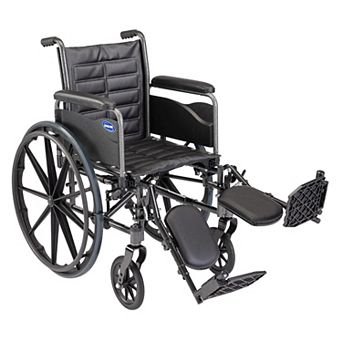 Invacare Tracer (EX2) Wheelchair for Adults Standard Folding (20" Seat) with Legrests & Full Arms
