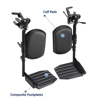 Invacare Tracer (EX2) Wheelchair for Adults Standard Folding (20" Seat) with Legrests & Full Arms