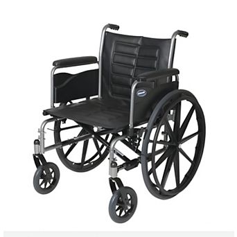 Invacare Tracer (IV) Bariatric Folding Wheelchair for Adults (20" Seat) with Full Arms