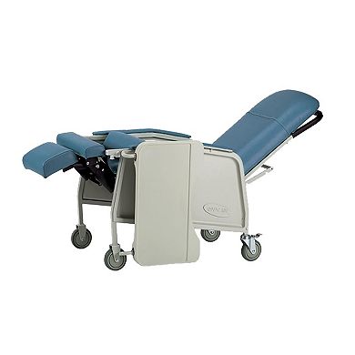 Invacare Traditional Three-Position Recliner, 19in Seat, 250lb Capacity (Blue Ridge)