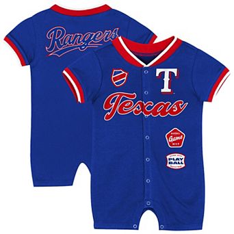 Newborn Outerstuff Royal Texas Rangers Pinch Coverall