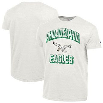 Men's Champion White Philadelphia Eagles Ultimate Tri-Blend T-Shirt