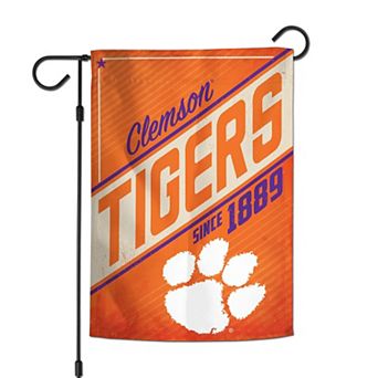 WinCraft Clemson Tigers 12" x 18" Throwback Logo Double-Sided Garden Flag