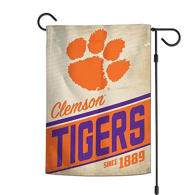 WinCraft Clemson Tigers 12" x 18" Throwback Logo Double-Sided Garden Flag