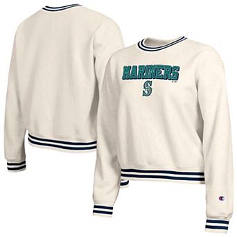 Women's Champion Cream Seattle Mariners Reverse Weave Sweatshirt