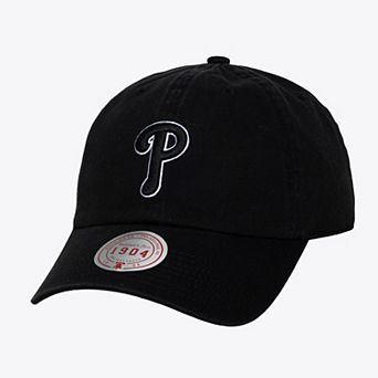 Unisex Mitchell & Ness Black & White Philadelphia Phillies 1904 Strapback Adjustable Hat