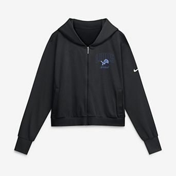 Women's Nike Black Detroit Lions Primetime Full-Zip Hoodie