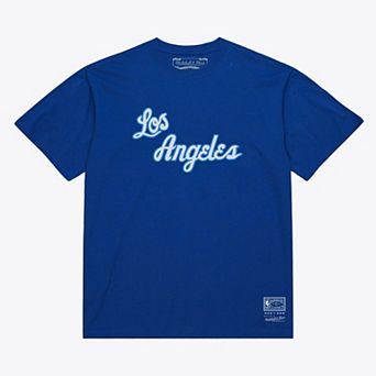 Unisex Mitchell & Ness Royal Los Angeles Lakers Hardwood Classics Arch T-Shirt