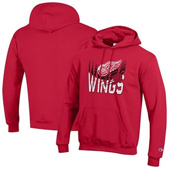 Men's Champion Red Detroit Red Wings Powerblend Hoodie