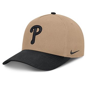 Men's Nike Khaki/Black Philadelphia Phillies Rise A-Frame Adjustable Hat