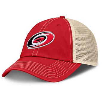 Men's Fanatics Red/Natural Carolina Hurricanes Rival Trucker Adjustable Hat