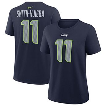 Women's Nike Jaxon Smith-Njigba College Navy Seattle Seahawks Name & Number T-Shirt