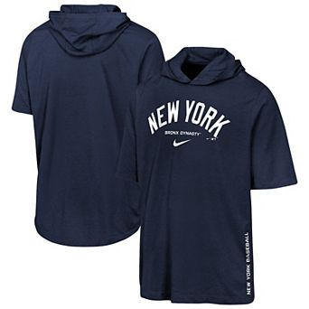 Youth Nike Navy New York Yankees Dri-FIT Hooded T-Shirt