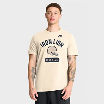 Men's Nike Natural Penn State Nittany Lions Legacy Arch Helmet T-Shirt
