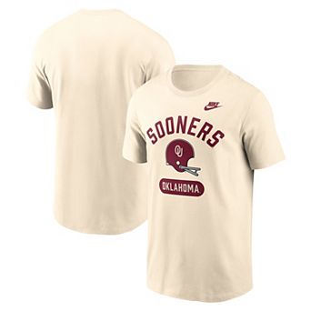 Men's Nike Natural Oklahoma Sooners Legacy Arch Helmet T-Shirt