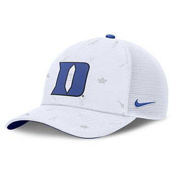 Unisex Nike White Duke Blue Devils Country Club Golfin' Rise Trucker Adjustable Hat
