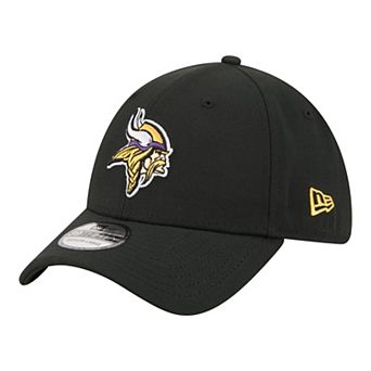 Men's New Era Black Minnesota Vikings Core Team 39THIRTY Flex Hat