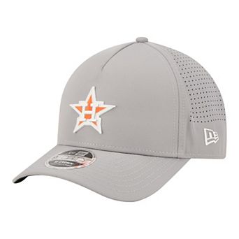 Men's New Era Gray Houston Astros Micro Logo 9FORTY M-Crown A-Frame Adjustable Hat