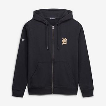 Men's Levelwear Black Detroit Tigers Podium Full-Zip Hoodie