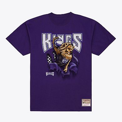 Men's Mitchell & Ness Purple Sacramento Kings Breakthrough T-Shirt
