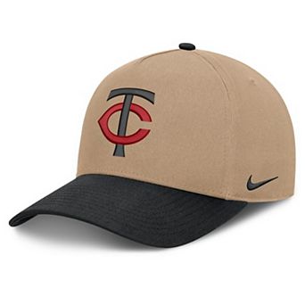 Men's Nike Khaki/Black Minnesota Twins Rise A-Frame Adjustable Hat