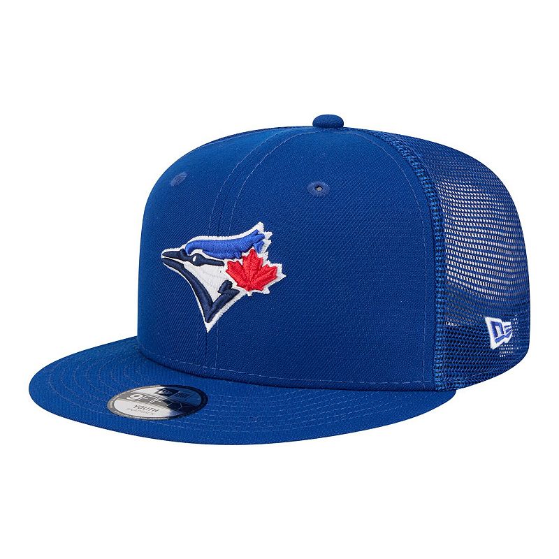 Youth New Era Royal Toronto Blue Jays 9FIFTY Trucker Snapback Hat, Jay Blue