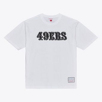 Men's Mitchell & Ness White San Francisco 49ers Monochrome T-Shirt