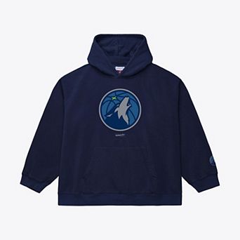Men's Mitchell & Ness Navy Minnesota Timberwolves Basic Fleece Hoodie